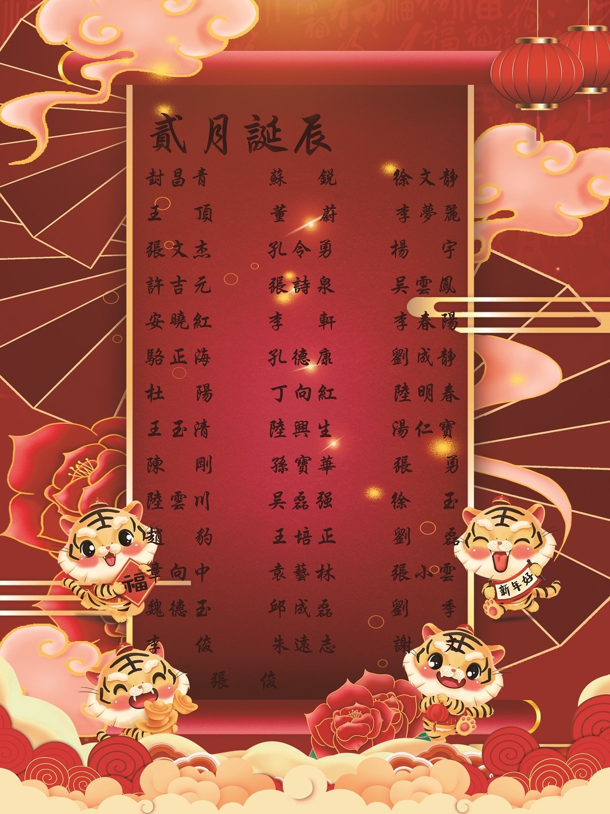 【生日祝?！抗ё?2月生日的員工生日快樂！